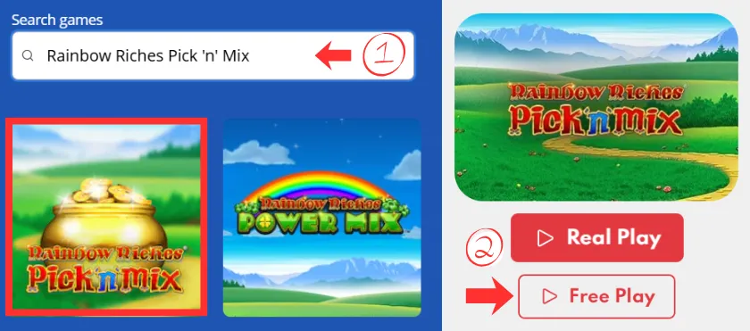 Find and Free Play